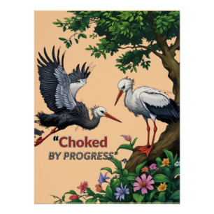 Poster Étouffé par le progrès