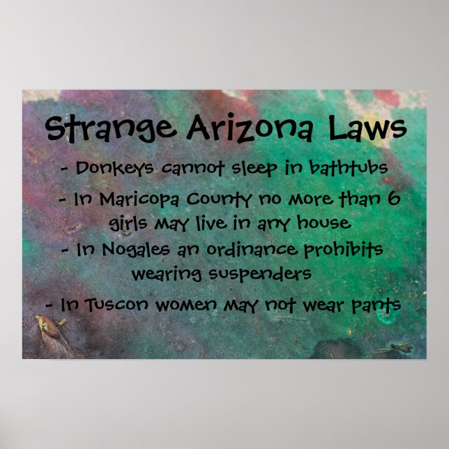 Poster Étrange loi de l'Arizona (Devant)