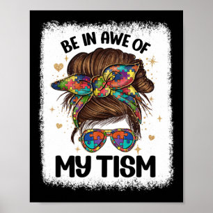 Poster Être À L'Abri De Mon Sentiment Drôle Messy Bun Fem