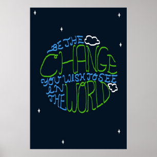 Poster Être l'affiche du changement