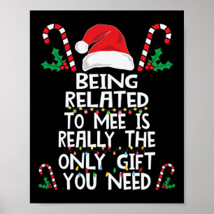 Poster Etre Lié À Moi Noël Pyjama Famille Noël