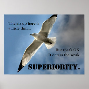 Poster Être meilleur que tout le monde est un dur travail