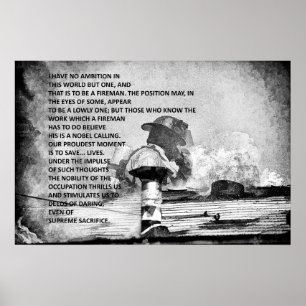 Poster Être pompier