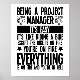 Poster Être un chef de projet C'est facile c'est comme vo