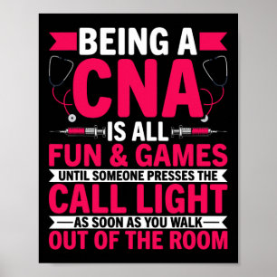 Poster Être Un Cna Est Tout Amusant Et Jeux - Can Médical