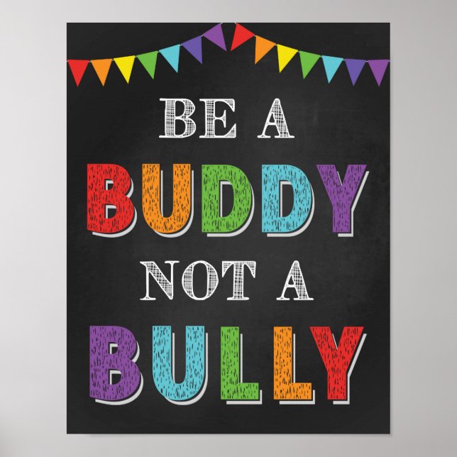 Poster Être Un Époux Pas Un Putain Classe Anti Bully (Devant)
