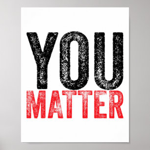 Poster Être un genre de sensibilisation à la santé mental