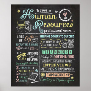 Poster Être Un Moyen Professionnel En Ressources Humaines