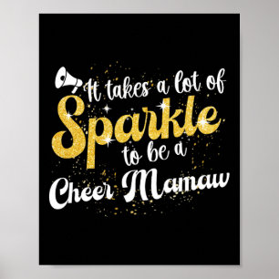 Poster Être une Mamaw de Cheer Mamaw Grand-mère d'une Che