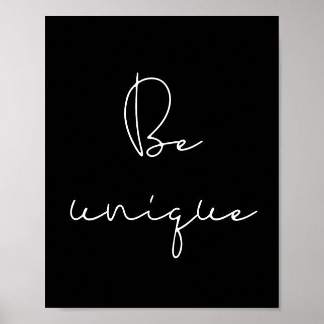 Poster Être une police blanche unique (Devant)
