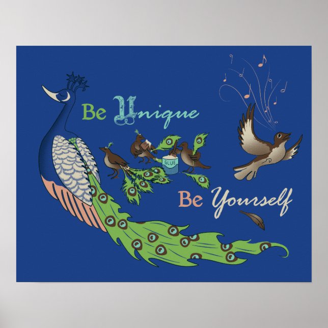 Poster Être unique (Devant)