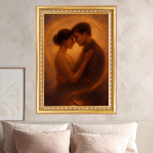 Poster Étreinte Éternelle – Art de Romance Céleste