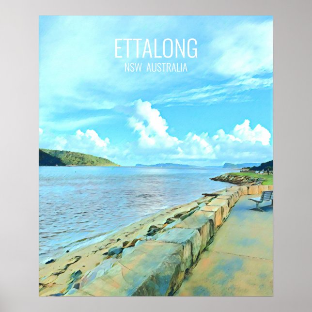 Poster Ettalong Central Coast NSW Australie (Devant)