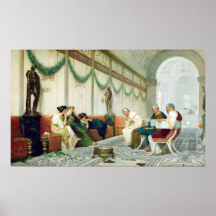 Poster Ettore Forti Interior of Roman Building