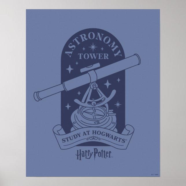 Poster Étude à la tour d'astronomie HOGWARTS™ (Devant)