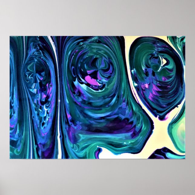 Poster Étude Abstraite des couleurs 278, (Devant)