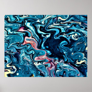 Poster Étude Abstraite des couleurs 347,