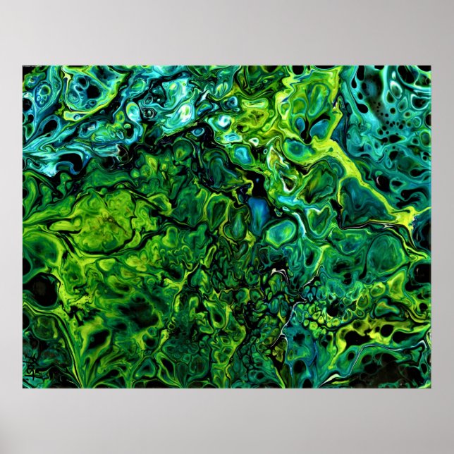Poster Étude Abstraite des couleurs 367, (Devant)