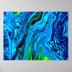 Poster Étude Abstraite des couleurs 60,