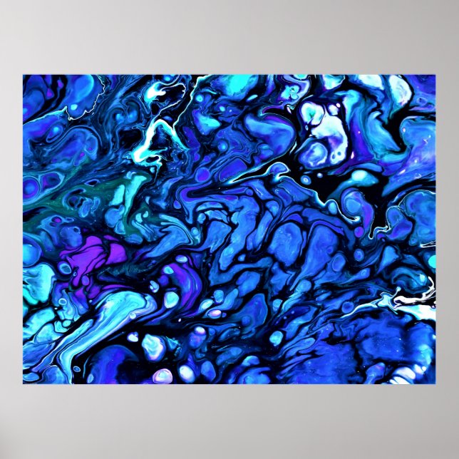 Poster Étude Abstraite des couleurs 71, (Devant)
