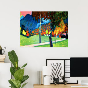 Poster Étude d'automne à Oberau par Kandinsky