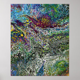Poster Étude de couleur Abstraite 53, par Kathleen Kost,
