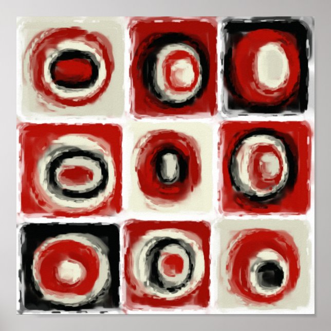 Poster Étude de couleur du blanc de neige (Devant)