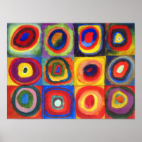 Étude de couleur par Wassily Kandinsky