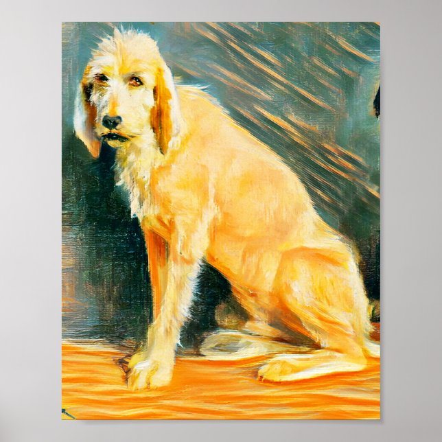 Poster Étude de deux chiens (Devant)