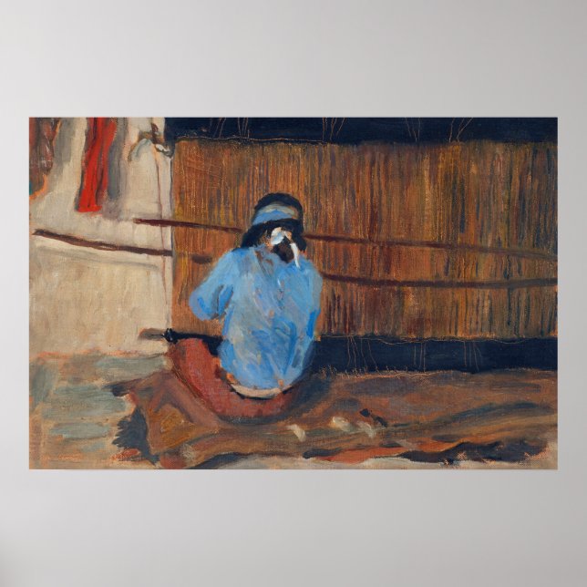 Poster Étude de Hopi Weaver par Maynard Dixon (Devant)