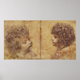 Poster Étude de la tête d'un enfant