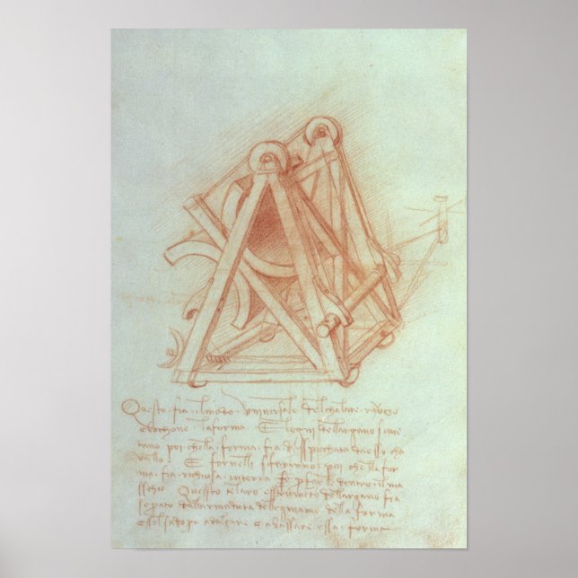 Poster Étude du cadre en bois avec moulage (Devant)