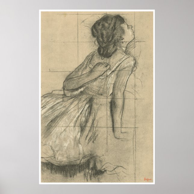 Poster Étude d'une danseuse, 1874 - Edgar Degas (Devant)
