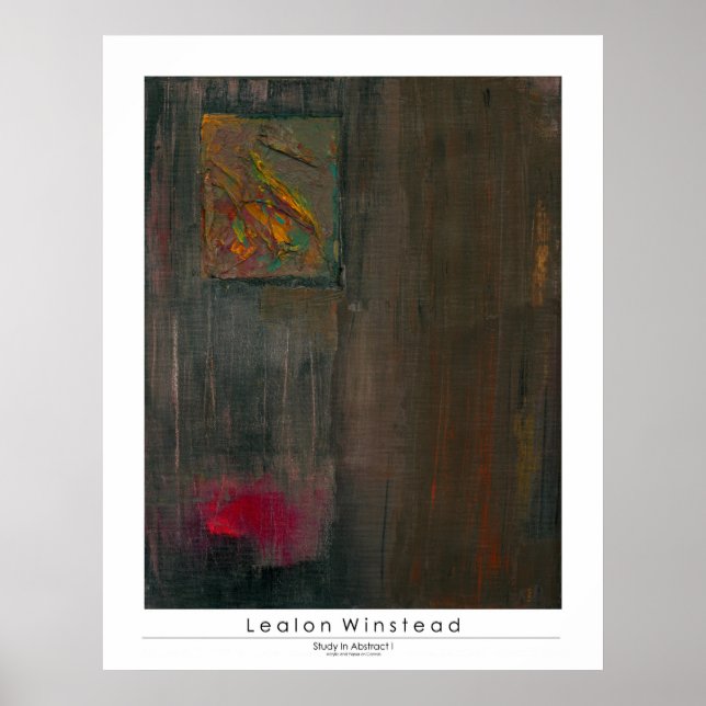 Poster Étude En Abstrait I (Devant)