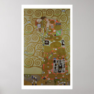 Poster Étude pour l'exécution, c.1905-09 (p/c et or sur p