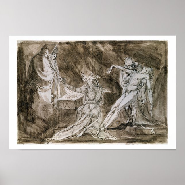 Poster Étude pour "Saul et la sorcière d'Endor" (Devant)