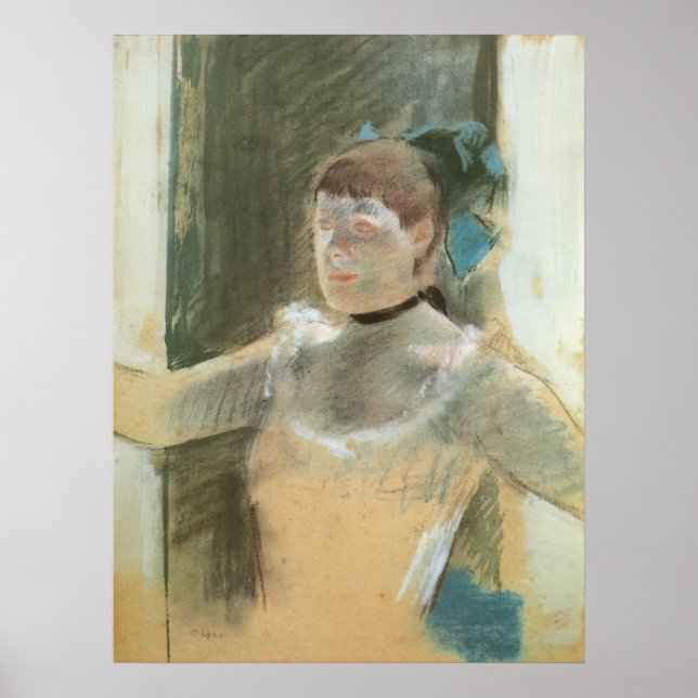 Poster Etude sur le buste d'une danseuse par Edgar Degas (Devant)