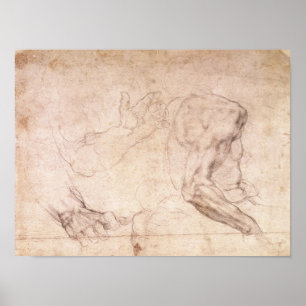 Poster Études des mains et du bras