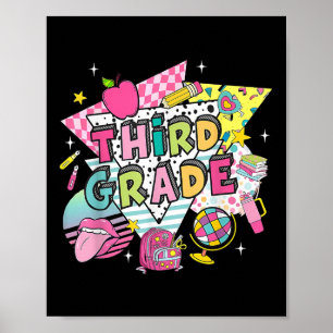 Poster Étudiant De Troisième Année De Retour À L'École He