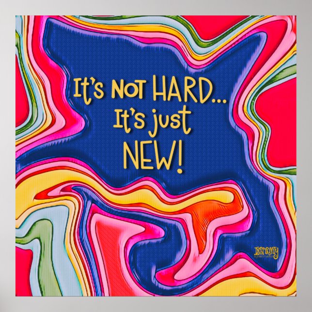 Poster Étudiants Abstraits C’est juste une nouvelle affic (Devant)