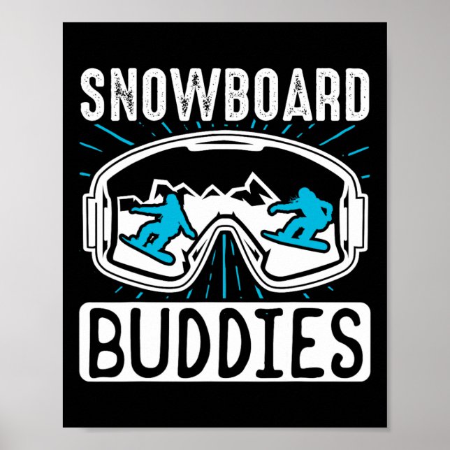 Poster Étudiants du snowboard (Devant)