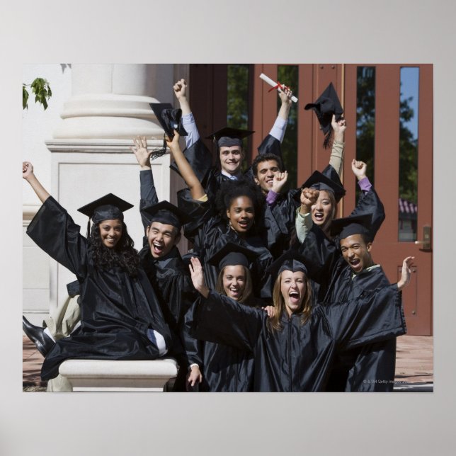Poster Étudiants le jour de la remise des diplômes (Devant)