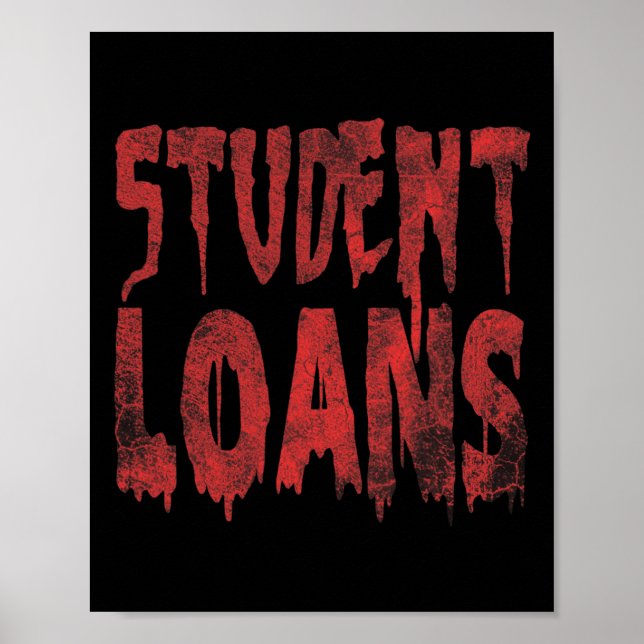 Poster Étudiants Prêts Paiement Halloween Costume Idée Gr (Devant)