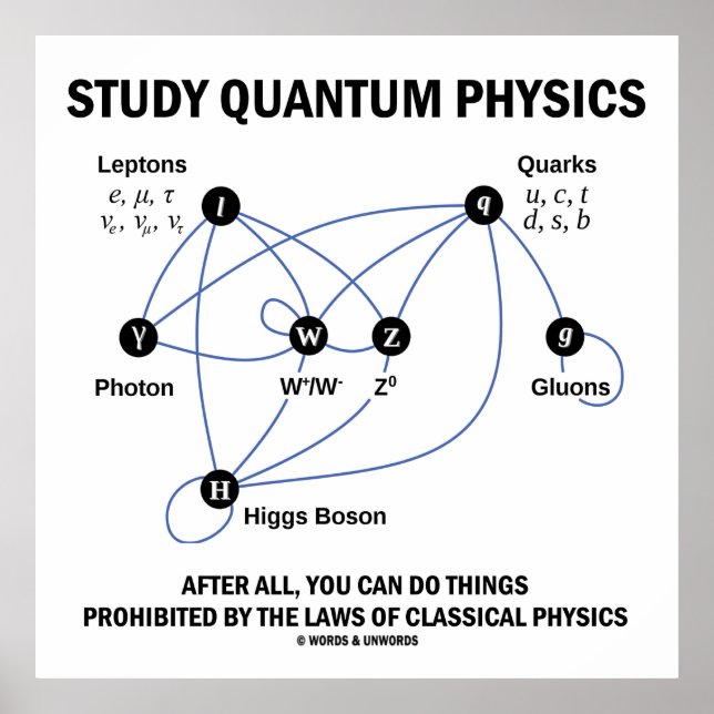 Poster Étudier La Physique Quantum Après Tout Vous Pouvez (Devant)