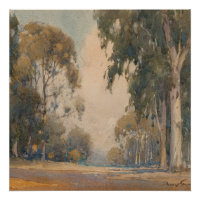 Eucalyptus (1922) - Délicat Aquarelle Botanique