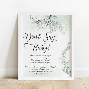 Poster Eucalyptus Botanique Sage Green Taco Bar