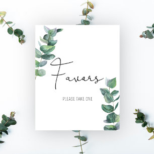Poster Eucalyptus - Faveurs, s'il vous plaît prendre une 