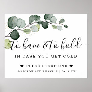 Poster Eucalyptus Gold pour avoir et tenir un signe Maria