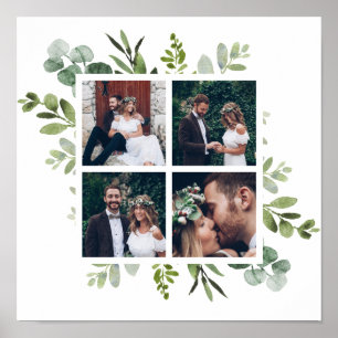 Poster Eucalyptus Green Foliage Mariage 4 Photo