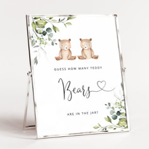 Poster Eucalyptus jumeaux devinez combien de nounours